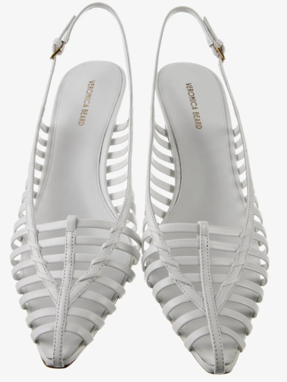 Veronica Beard  Leather Slingback Pumps